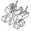 UU-9.8A 立式(2+2PIN)雙槽