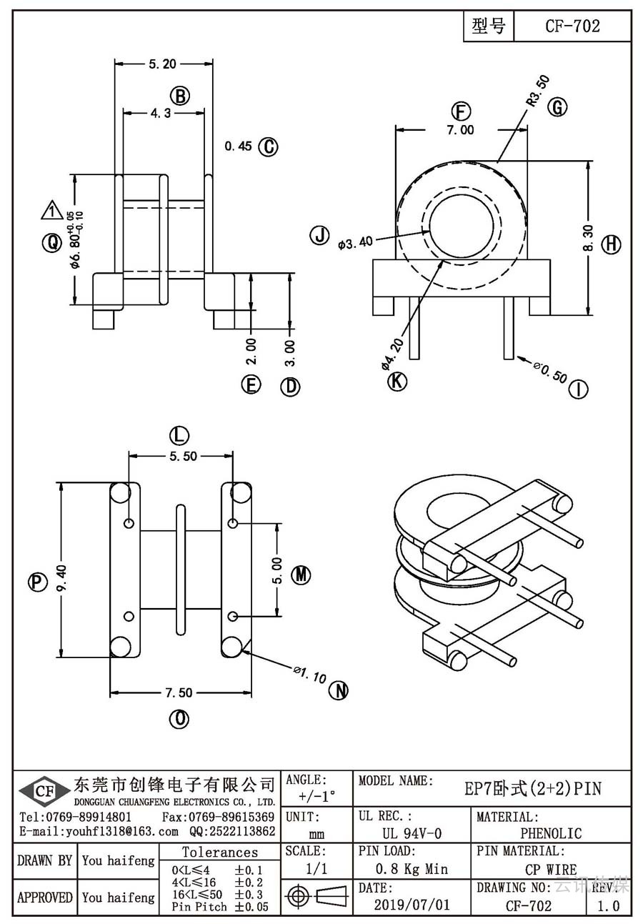 CF-702/EP7臥式(2+2)PIN