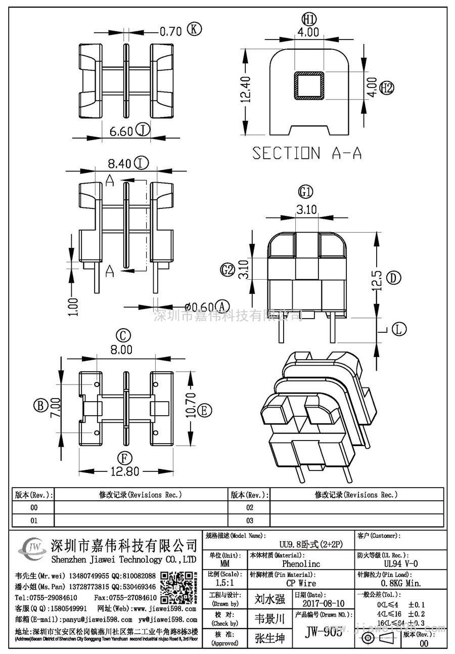 JW-905/UU9.8臥式(2+2P)