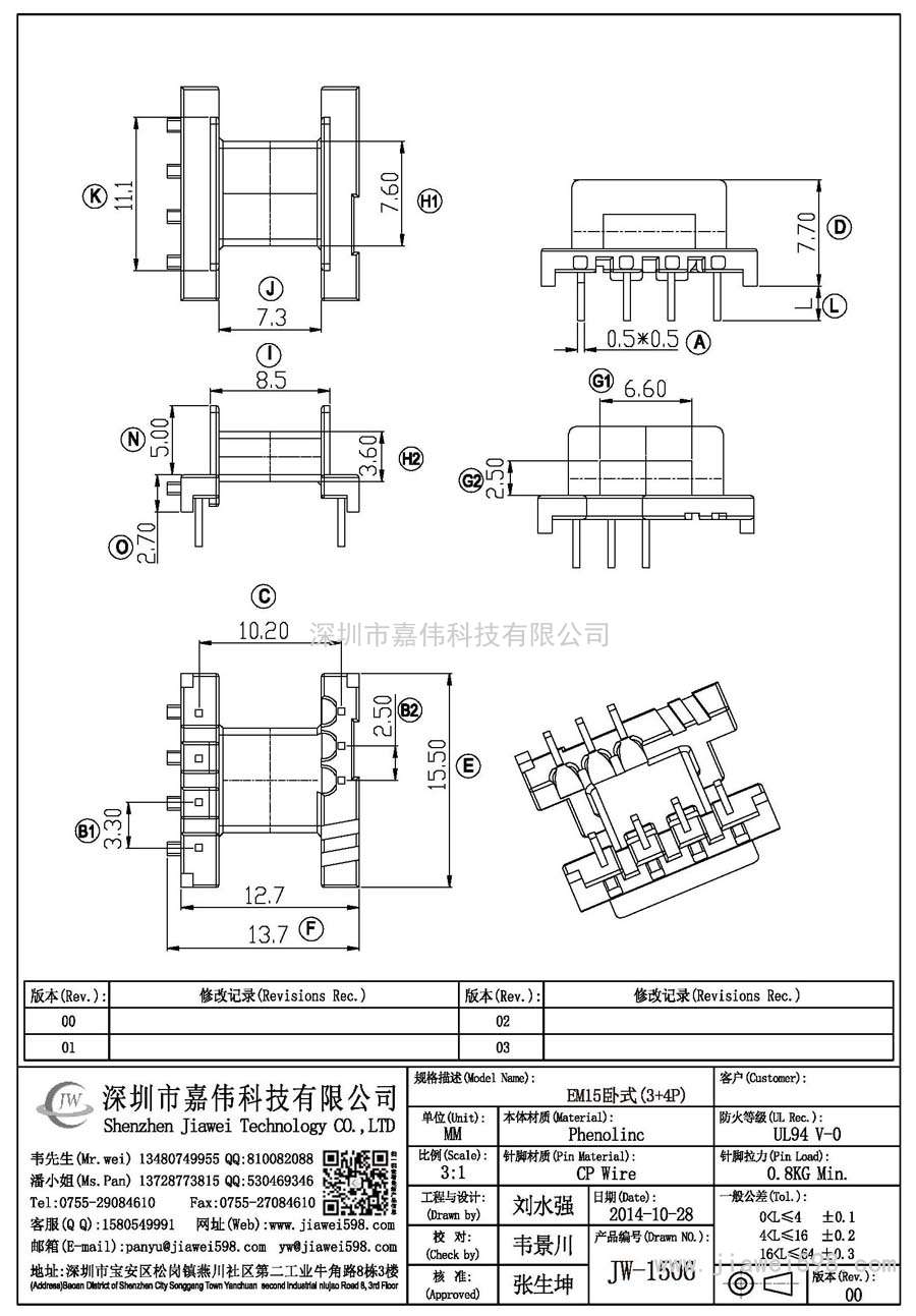 JW-1506/EM15臥式(3+4P)