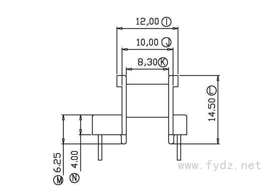 EE-1608-1/EE16臥式(5+5PIN)