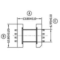 BC-027-1 EEM-12.7臥式(4+4PIN)