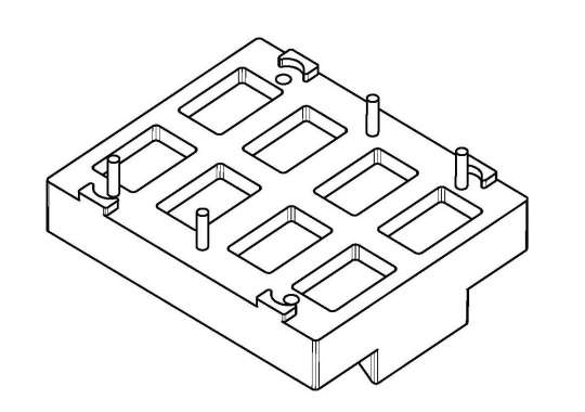 BASE-068-1/PFC 38*32(2+2PIN)