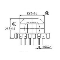 HX-EE19 EE19 四槽七字針臥式4+6針