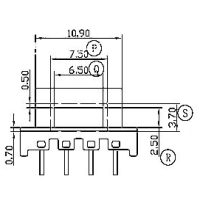 HXL- EM15直插臥式4+3+2針