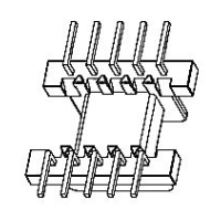 HXX- EM15-1 EM15彎腳臥式5+5針