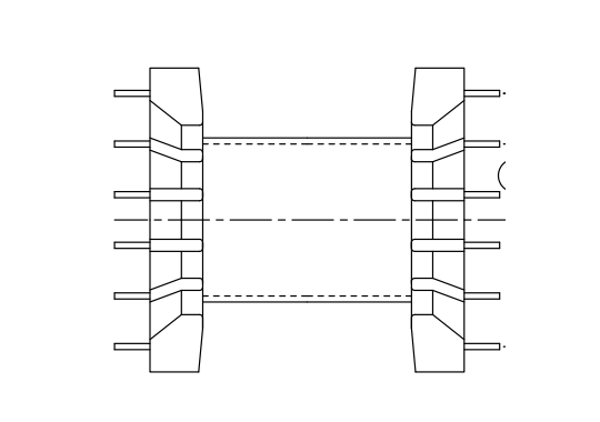 Y-S3001-1  EFD30臥式 6+6 側插直PIN