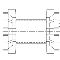 Y-S3001-1  EFD30臥式 6+6 側插直PIN