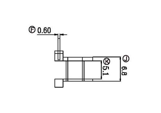 金達成-EPC-1710 EPC17立式(5+0)P 針徑 Φ0.6 腳距 3.0