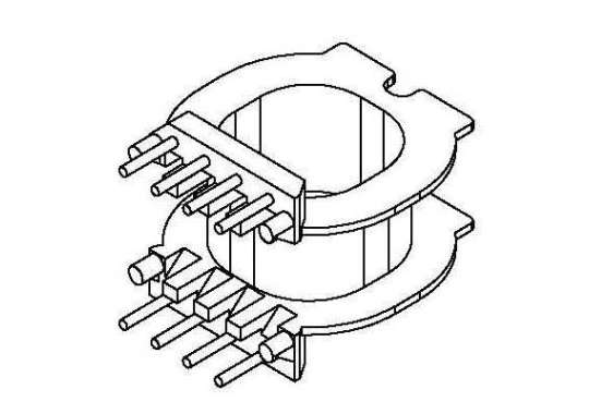 金達成-ATQ-2516F ATQ25臥式(4+4PIN)針徑Φ0.8腳距3.3排距13.3幅寬8.0