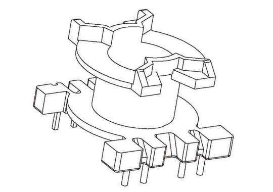 JDC-PQ-2013 PQ-20立式(4+5)PIN 針徑Φ0.6 0.8 腳距3.0 6.0 排距17.0 幅寬7.0